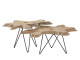 4 Seasons Outdoor | Koffietafel Sumatra 2 stuks | Aluminium-Teak
